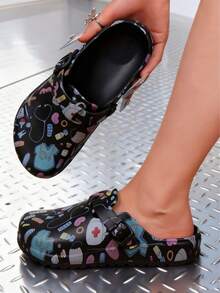 Increase Size, Ladies' All-Season Shoes, Catering Shoes, Restaurant And Garden Shoes, Casual Shoes Suitable For All Seasons, Comfortable And Durable, Special Shoes For Nurses, Casual Styles. - Black - View 3