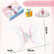 TendenciaSet De Alas De Hada, Con Luces Y Música,halloween FiestaCalidad premium - Blanco - Ver 8