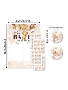 Party Game Gender Reveal Poster Shower Supplies Atmosphere Decoration Props For Boys Or Girls Anniversary Gift Party Decoration Happy Birthday Party Wedding Gift Bridal Shower Party Voting Poster - Shape - View 5