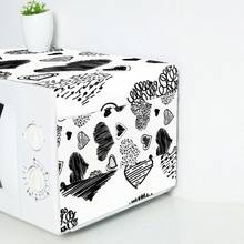 1件心形图案微波炉防尘罩，现代涤纶印花，33*92厘米，家居装饰电器罩，可水洗 - 彩色 - 查看 8