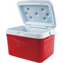 Guateplast - Hielera portátil de 5 litros (5.2 QT) | Capacidad para 6 latas | Cooler | Enfriador Resistente y liviano | Hielo - Rojo - Ver 1