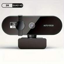 4K/2K/1080P USB Webcam With Auto Focus And Privacy Cover | Plug And Play, Compatible With PC/Laptop, Zoom, Live Streaming And Remote Work - Multicolor - View 10