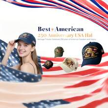 United States 250th Anniversary Hat Eagle - United States 250th Anniversary Hat, Patriotic Adjustable Baseball Cap, United States 250th Anniversary Hat, Unisex A Thoughtful Holiday Or Commemorative Gift For Veterans, Patriots, And History Lovers - màu đen - Xem 5