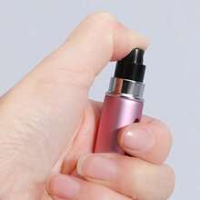 5ml Perfume Atomizer Portable Liquid Container For Cosmetics Traveling Mini Aluminum Spray Alcochol Empty Refillable Bottle - 5毫升霧面金 - 查看 5