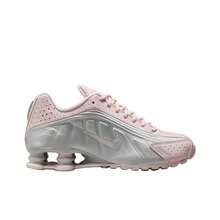 Nike Shox R4 Barely Rose Comfortable Non-Slip Durable Low-Top Casual City Commute Running Shoes, Women, Pink - Pink - View 3