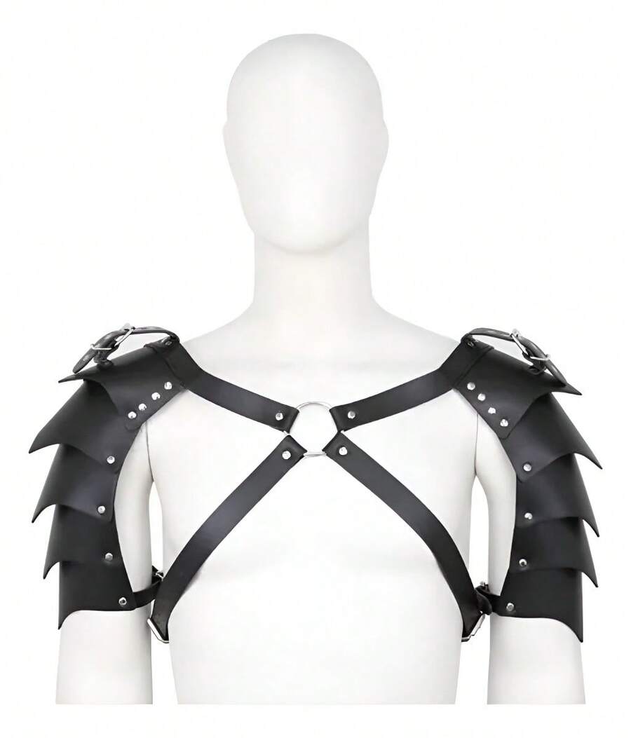 TendenciaCosplay Guerrero Romano Medieval Nordico Vikingo Caballero Negro GenéricaCalidad premium - 1 - Ver 1