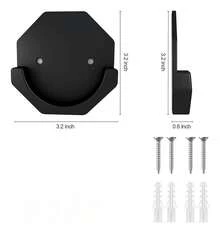 Tendencia2 Soporte De Barra Adhesiva De Cortina De Baño Cortineros  NegroCalidad premium - 1 - Ver 2