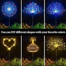 Tendencia4pcs Luces Solares De Fuegosartificiales Para Jardín NavidadCalidad premium - llamativo - Ver 8