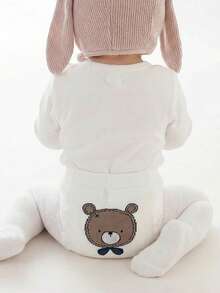 4 PCS Baby Tights, Baby Toddler Leggings, Baby Tights, Cute Cartoon Design, Suitable For Babies Under 3 Years Old.