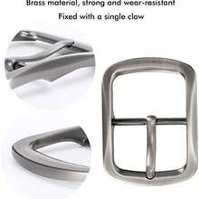 Leoon Hebilla de Cinturn, Hebilla de Repuesto Cuadrada de una Sola Punta Extrable Retro de Latn para Hombres Y Mujeres Accesorios de Ajuste de Sujecin de Cinturn(Hebilla de cinturn tipo B) - hebilla de cinturón tipo b - Ver 4