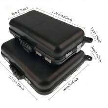 Mini caja de almacenamiento M/L, caja de aparejos de pesca, anzuelo, señuelo, cebos, caja de almacenamiento de plástico para accesorios organizadores de pesca de carpa - M con L - Ver 5