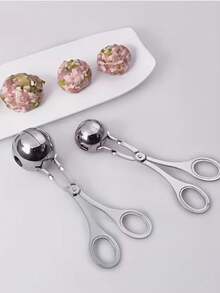 Molde de acero inoxidable para hacer albóndigas y bolas de pescado, utensilio de cocina para el hogar para formar albóndigas y bolas de arroz - Multicolor - Ver 9