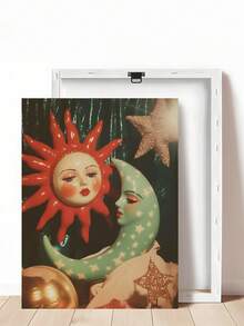 1 Tranh in hình mèo vui nhộn đang chơi đùa, tranh trang trí tường hình mèo phù thủy huyền ảo, tranh game hoặc quà tặng cho người yêu mèo, tranh in hình mặt trời và trăng lưỡi liềm cổ điển, tranh nghệ thuật thập niên 90, quà tặng lễ hội, trang trí phòng ngủ, phòng khách, văn phòng, nhà bếp, tranh nghệ thuật treo tường, trang trí nhà cửa, trang trí phòng, tranh canvas, tranh áp phích, tranh treo tường có khung, khung tùy chọn - Nhiều màu - Xem 15