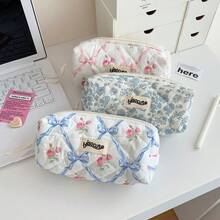 Simple Pencil Bag Pen Holder Case Cosmetic Storage Organizer For Office Stationery Markers And Coin Pouch Makeup Bags - Nhiều màu - Xem 2