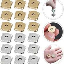 Leoon KESYOO 50 Piezas de Cierres Magnticos con Cierre de Botn Broches de Costura DIY Juego de Botones para Manualidades Bolsos para Ropa Bolso de Cuero Accesorios Estilo 3 - como se muestra en la figura - Ver 5