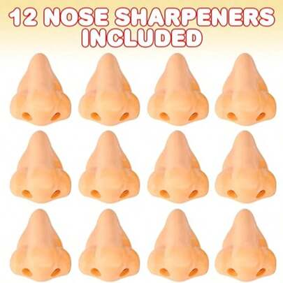 2026 Best-Selling 1pc/3pcs Innovative Nose-Shaped Pencil Sharpener (With Tassel Bookmark) - A Unique And Fun Pencil Sharpener, Manual Double-Hole Pencil Sharpener, Essential School Supplies, Must-Have For Back To School Season