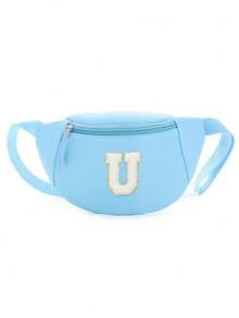 儿童腰包，春夏新款简约百搭腰包，男女童休闲运动胸包，DIY贴纸包，迷你胸包，可爱收纳包，女孩钱包，旅行包，斜挎包 - 彩色 - 查看 39