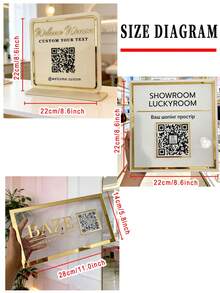 Custom Business Signs For Salon Doors, Custom Business Sign, Reception Signage, Beauty Salon Decor, Qr Code Sign, Personalized Sign Scan To Pay Social Media Sign, QR Code Display, Salon Table Sign. Multi QR Code Business Social Media Sign | Custom Logo And Payment Method Sign, Valentine's Day, Easter, Mother Plot - Multicolor - View 5