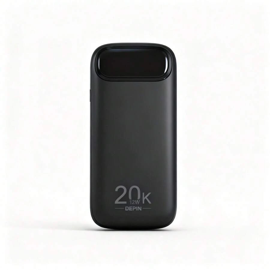 Pila Power Bank de 20,000 mAh 12w de CARGA RAPIDA Modelo 09/09s - Negro - Ver 1