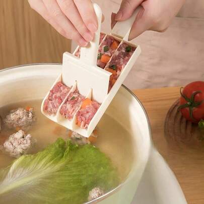 3-In-1/4-In-1 Meatball Maker, Non-Stick Kitchen Tool For Making Meatballs, Fish Balls, And Meat Patties