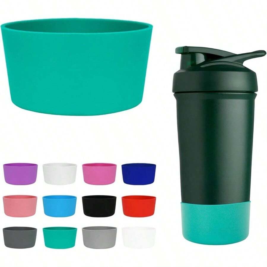 Silicone Shaker Bottle Boot  Strada, Anti - Slip Protective Sleeve Shaker Cup, Protects Strada Flip/Strada Twist/Strada Sleek Stainless Steel Bottles, 24/25/28OZ, Forest - 森林 - 查看 1