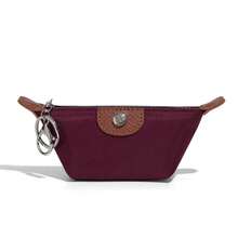 Mini bolsa ligera de nailon para dumplings, billetera de almacenamiento compacta a la moda para lápiz labial y auriculares, bolsa organizadora portátil - D2129 Azul lago - Ver 4