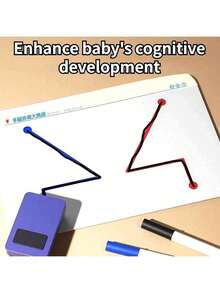 Juguetes para el desarrollo del cerebro izquierdo y derecho, juguetes de entrenamiento para el pensamiento integral del cerebro de los niños, ayudas didácticas para ejercitar la concentración, la atención y la motricidad fina - Multicolor - Ver 7