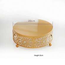 20/25/30cm Round Metal Cake Stand Holder Dessert Cheese Cupcake Pastry Fruit Display Plate Tray For Wedding Party Event Birthday - 直徑30厘米 - 查看 9