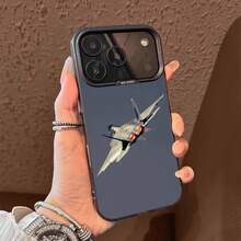 Kampfflugzeug F-F-22 Raptor Handyhülle kompatibel mit  17,16,15,14,13,12,11,Pro,Max,Plus,E,Air,Mini Schwarze TPU Hülle, Hülle kompatibel mit  17 Hülle,  17 Pro Hülle,  17 Pro Max Hülle - z5 - Übersicht 2