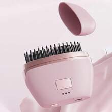 PinkSings 迷你直发器，无线充电便携式直发梳，三档温度调节，快速加热热梳和防烫外壳，居家旅行必备礼品