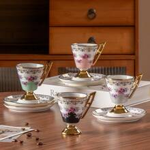 Ceramic Coffee Cup, Household Tea Cup, Ins Style American Latte, Minimalist - 90ml Ceramic Coffee Cup - View 6