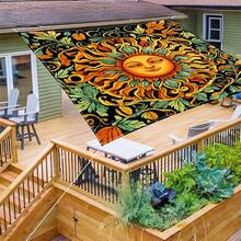 1 pieza Tela de sombrilla digital 2D con estampado, disponible en 5 estilos diferentes, con características como diseño de estampado impreso, a prueba de viento, desmontable, ligero, sombra parcial, a prueba de polvo - Multicolor - Ver 1