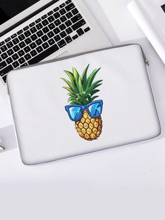 Bolsa para laptop con estampado de patrones aleatorios, de vuelta a la escuela, útiles escolares