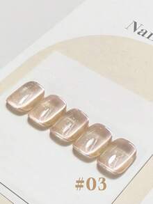 1-6瓶12毫升2025水晶猫眼凝胶指甲油 - 6种冰晶闪粉色，含玻璃珠和全息闪光，夏季派对美甲用品，适合女孩（凝胶指甲油，时尚美甲） - 彩色 - 查看 12