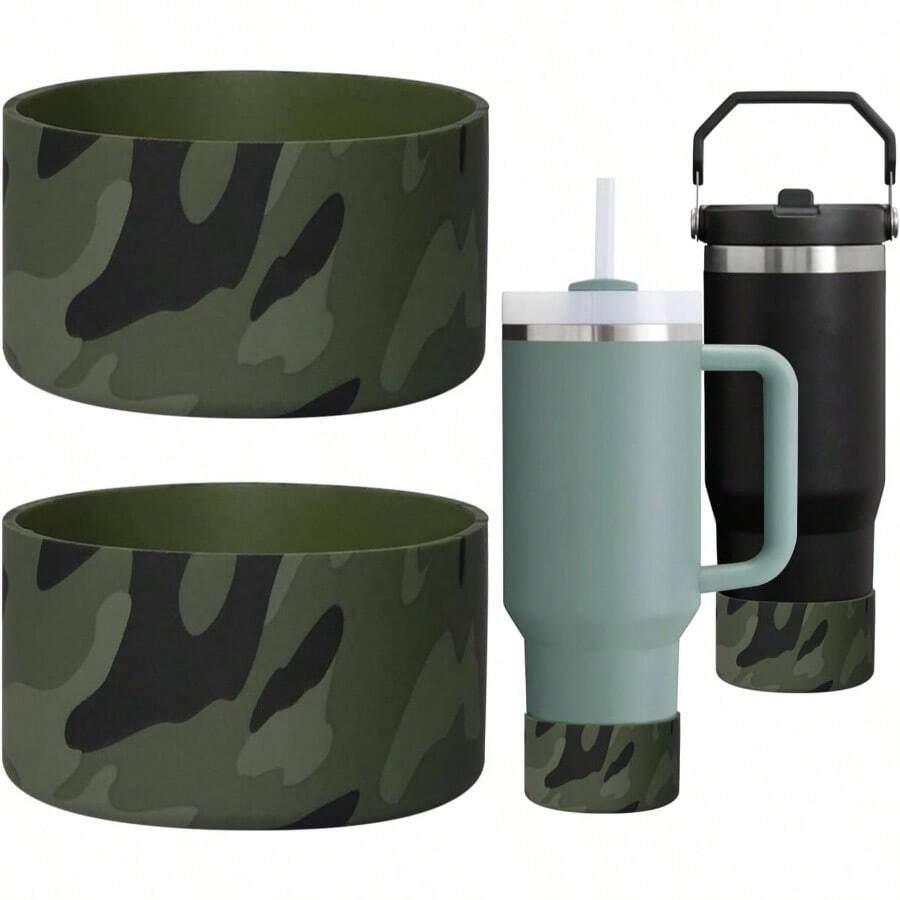 Silicone Boot Protector - Compatible With H2.0 40oz/30oz IceFlow Flip 30oz/20oz - Anti - Slip Bottom Sleeve Cover 2.88 - 2.97in Bottles - A5 - Xem 1