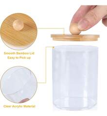 TendenciaOrganizador De Baño De Bambú Con 4 Bastoncillos De Algodón Combo NubeCalidad premium - 1 - Ver 6