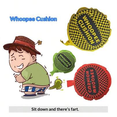 1个2026新款放屁垫恶作剧音垫 | 万圣节愚人节玩笑玩具和恶搞礼物 | 新奇放屁噪音制造器，派对恶作剧减压 - 生日、男孩、女孩、复活节、情人节的完美礼物