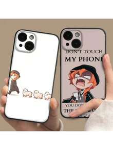 Anime B-Bungo Stray Dogs Phone Case Compatible With Apple 16, 15, 14, 13, 12, 11, Pro, Max, Mini Wave Oil Short Back Cover, Case Compatible With 17 Pro Max Case, 17 Pro Case, 17 Case, 16 Pro Max Case - Z1 - 查看 5