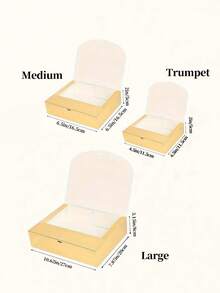 10pcs Golden Bow Gift Box, Bridesmaids Invitation Gift Box, Luxury Golden Ribbon Gift Box, Wedding Gift Box, Birthday Gift Box, Party Gift Box, Bridesmaids Gift Box, Graduation Gift Box, Valentine's Day Gift Box - Multicolor - View 4