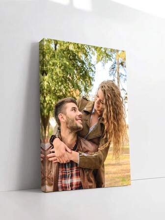 1 pieza Obra de arte en lienzo personalizada, pintura en lienzo personalizada con marco, regalo para el Día de San Valentín, regalo personalizado, decoración de habitación, regalo para el Día de la Madre, regalo conmemorativo personalizado, regalo de cumpleaños, regalo de aniversario, adecuado para el Día de la Madre, el Día del Padre, el Día de San Valentín, la boda, el aniversario, el cumpleaños, el estreno de la casa, el Año Nuevo, regalo para la familia, seres queridos, amigos