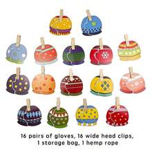 qixi 1 Set Kids Life Shape Matching Gloves & Socks Educational Puzzle Toys, Suitable For Elementary School And Kindergarten - Multicolor - View 9