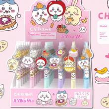 1套/1件 新款卡通日系卡通人物吊坠中性笔 可爱学生高颜值吊坠 按压签名笔，可爱漂亮，送朋友的礼物，制造惊喜，美观实惠，新年礼物，情人节礼物，复活节礼物（随机款式） - 彩色 - 查看 2