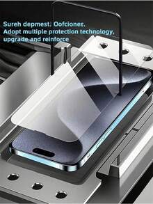 Bộ 5 miếng dán màn hình cường lực trong suốt, phủ toàn màn hình, tương thích với các dòng 11/12/13/14/15/16/17, phù hợp cho công việc hàng ngày và sử dụng ngoài trời. - Trong sáng - Xem 6