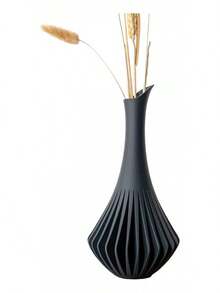 TendenciaFlorero Escultura Minimalista Moderno Acabados Mate 23 CmCalidad premium - Negro - Ver 3