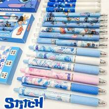 6pcs/Set Cute Stitch Cartoon Ballpoint Pens, Printable Writing, Student Stationery Office Supplies - Multicolor - View 9