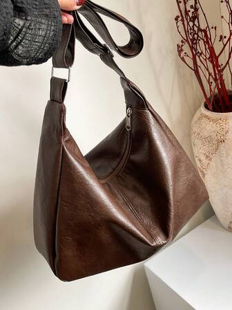 Retro Melad Crossbody Bag, Women's New Korean Fashion Handbag, Large Capacity Shoulder Bag, Back To School Essential, Teacher's Day Gift, Appreciation Gift, Thanksgiving Gift, Personalized Reusable Gift Bag, Teacher's Bag, Education Worker's Bag, Mom's Bag, Bridesmaid Ideal Gift