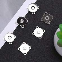 Leoon KESYOO 50 Piezas de Cierres Magnticos con Cierre de Botn Broches de Costura DIY Juego de Botones para Manualidades Bolsos para Ropa Bolso de Cuero Accesorios Estilo 3 - como se muestra en la figura - Ver 9