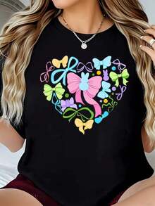 Easter Day Art-Shirt He Is Risen Floral Jesus Easter Day Christians Leopard-Shirt. Casual Crew Neck Short Sleeve Comfort Tee Top Spring &Amp;   Summer. Women's Clothing.Jpg Graphic Tees Men Crop Tops Couple Tee Art Outfits Men-Shirt - 黑色 1pcs WOMEN4 - 查看 9