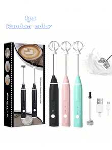 Wireless Electric Milk Frother, USB Rechargeable - Handheld Mini Milk Mixer For Coffee, Cappuccino And Cream - Portable Milk Frother, Essential For Back To School Season - Multicolor - View 11