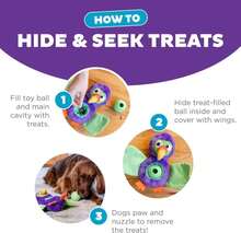 Outward Hound By Nina Ottosson Silly Legz Interactive Plush Dog Puzzle, Dog Enrichment Toys, Plush, Floppy, Long, Octopus, Blue - MàuB - Xem 3